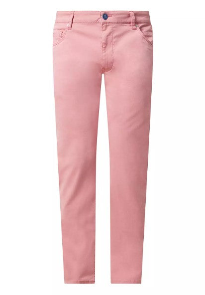 Meyer - Slim Cotton Trousers, Pink