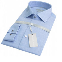 Load image into Gallery viewer, Michael Kors - Solid Pique Slim Shirt, Light Blue
