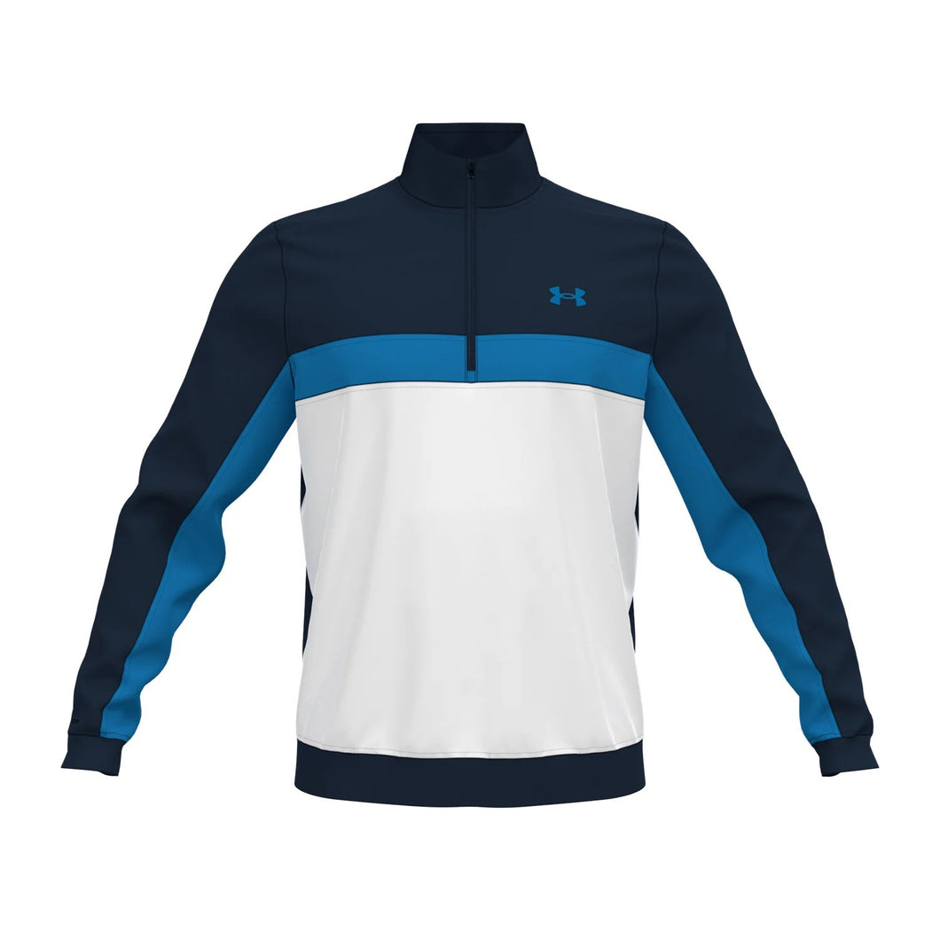 Under Armour - Storm Midlayer Half Zip,  Blue, Navy and White