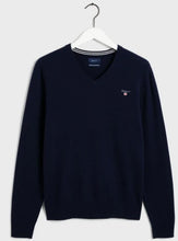 Load image into Gallery viewer, GANT - 3XL - Superfine Lambswool V-Neck , Marine
