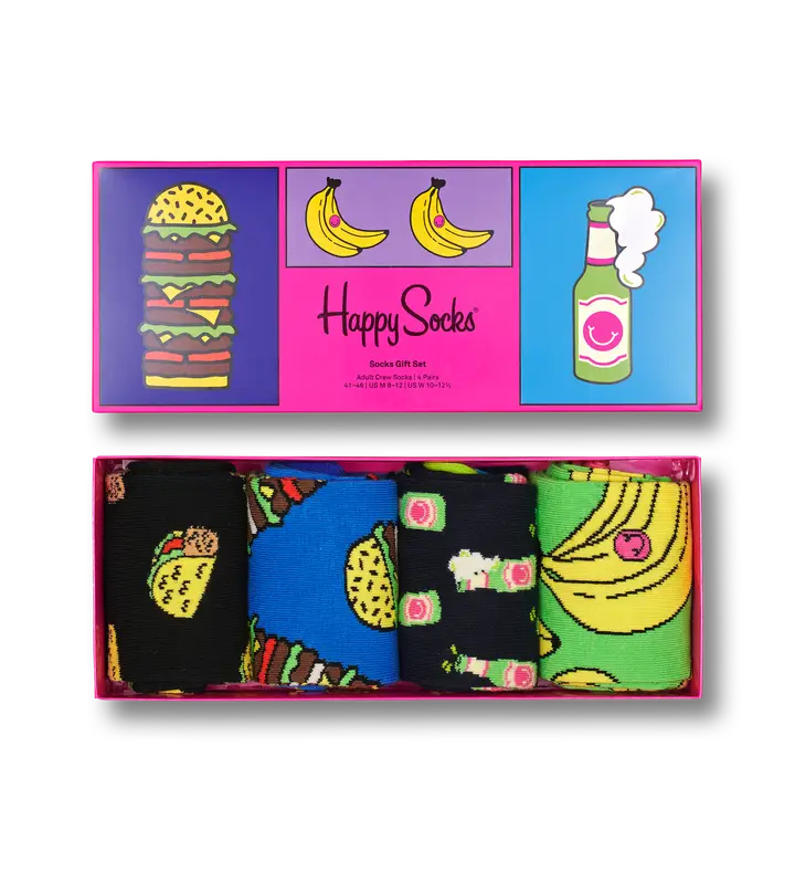 Happy Socks - Yummy Yummy Socks Gift Set, 4 pack