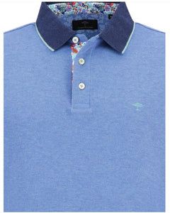 Fynch-Hatton - Polo with Contrast Collar, Blue (S only)
