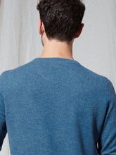 Load image into Gallery viewer, Fynch Hatton - 3XL - Merino Cashmere, V-Neck, Blue, Atlantic
