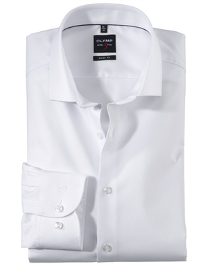 Olymp -  Body Fit, White, Diagonal Twill