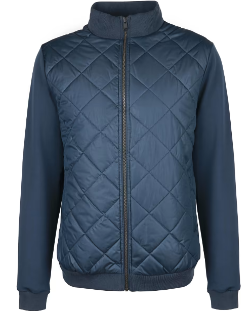 Barbour - Tartan Box Quilt Sweat, Navy (M & L Only)