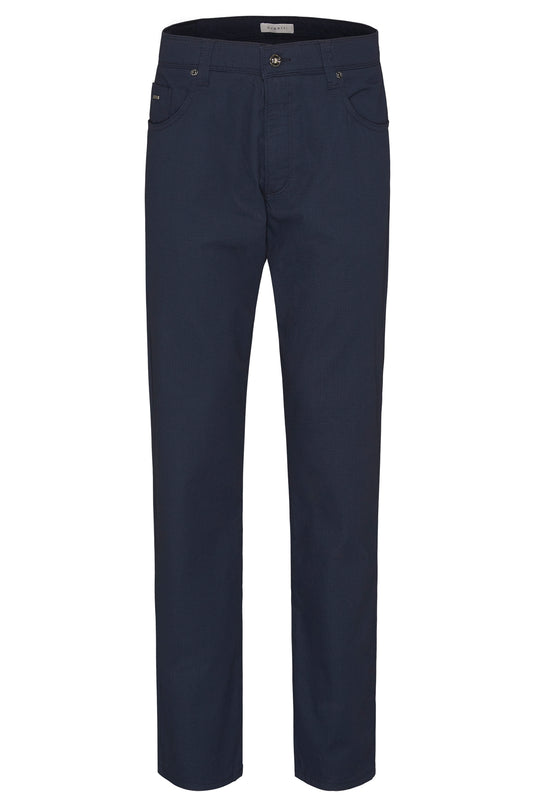 Bugatti - Micro Print Navy 5 Pocket
