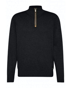 Bugatti - 3XL - Half Zip Cotton Navy