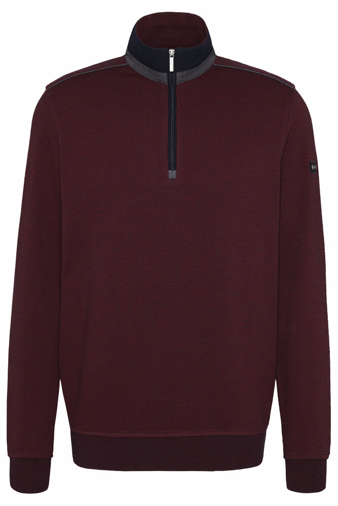 Bugatti - Geo Print Sweatshirt, Port/Navy