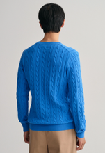 Load image into Gallery viewer, GANT - Cotton Cable C-Neck, Day Blue
