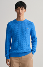 Load image into Gallery viewer, GANT - Cotton Cable C-Neck, Day Blue (XXL only)

