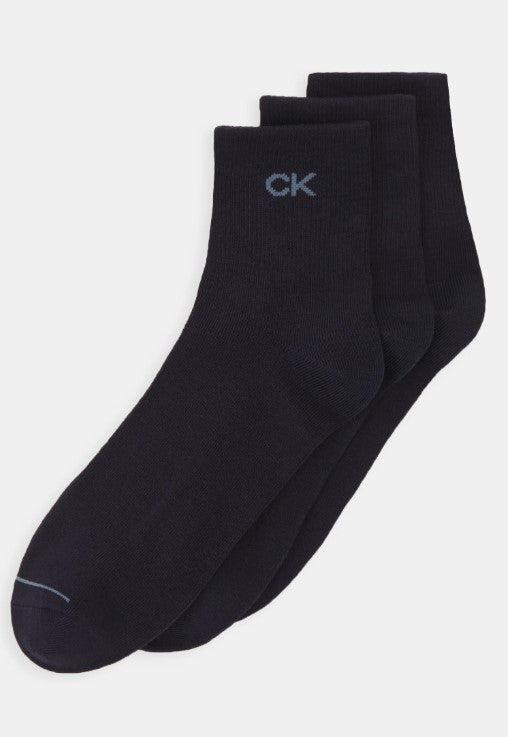 Calvin Klein - Sneaker Ankle Sock, 3 Pack Navy