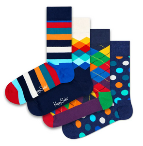 Happy Socks - 4 Pack Multi Color Gift Set