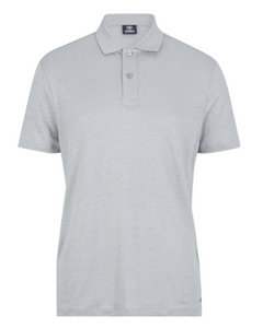 Strellson - Draven  Linen Polo, Silver