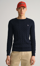 Load image into Gallery viewer, GANT - Cotton Cable C-Neck, Evening Blue
