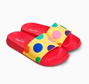 Happy Socks - Pool Sliders Big Dot, Pink