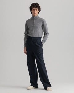 Gant - 3XL - New Classic Cotton Half Zip, Dark Grey Melange