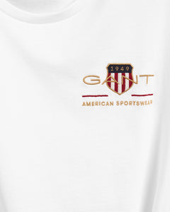 GANT - Archive Shield Emb SS T Shirt, White
