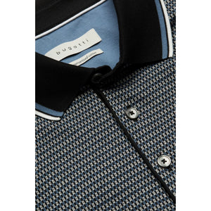 Bugatti -  Patterned Polo Shirt, Navy
