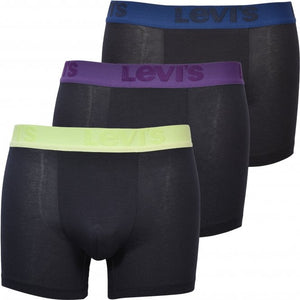 Levis -  3 Pack Boxers, Black/Purple/Yellow