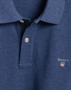 GANT - Original Piqué Polo Shirt in Marine Melange (M & XL Only) - Tector Menswear