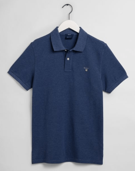 GANT - Original Piqué Polo Shirt in Marine Melange (M & XL Only) - Tector Menswear