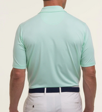 Load image into Gallery viewer, Fairway &amp; Greene - Mini Stripe Jersey Polo, Seaglass (S &amp; L Only)
