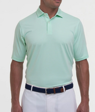 Load image into Gallery viewer, Fairway &amp; Greene - Mini Stripe Jersey Polo, Seaglass (S &amp; L Only)
