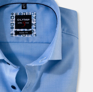 OLYMP -  Level 5, Body Fit, Business Shirt Blue