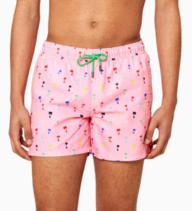 Happy Socks - Palm Swim Shorts, Pink (L & XXL Only)