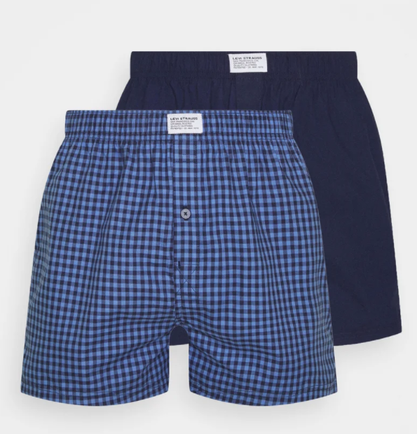 Levis -  2 Pack Woven Boxer, Blue Combo (M Only)